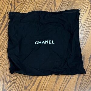 CHANEL Black Logo Dust Bag